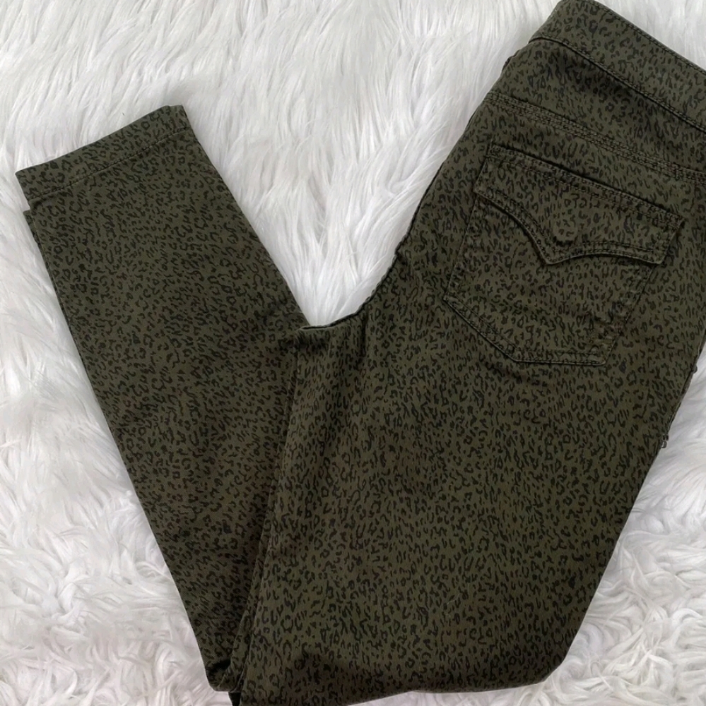 Joie Park Skinny Loepard French Army Gren Cargo Utility Pant